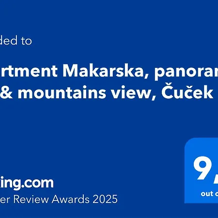 Апартаменты Makarska, Panoramic Sea & Mountains View, Cucek Макарска