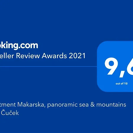 Apartment Makarska, Panoramic Sea & Mountains View, Cucek Makarska